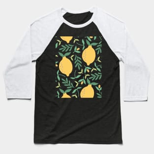 Lemon Pattern Baseball T-Shirt